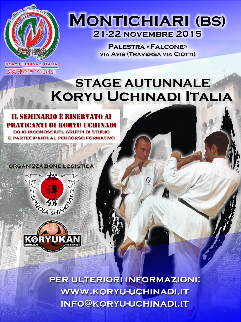 Stage autunnale Koryu Uchinadi Italia 2015