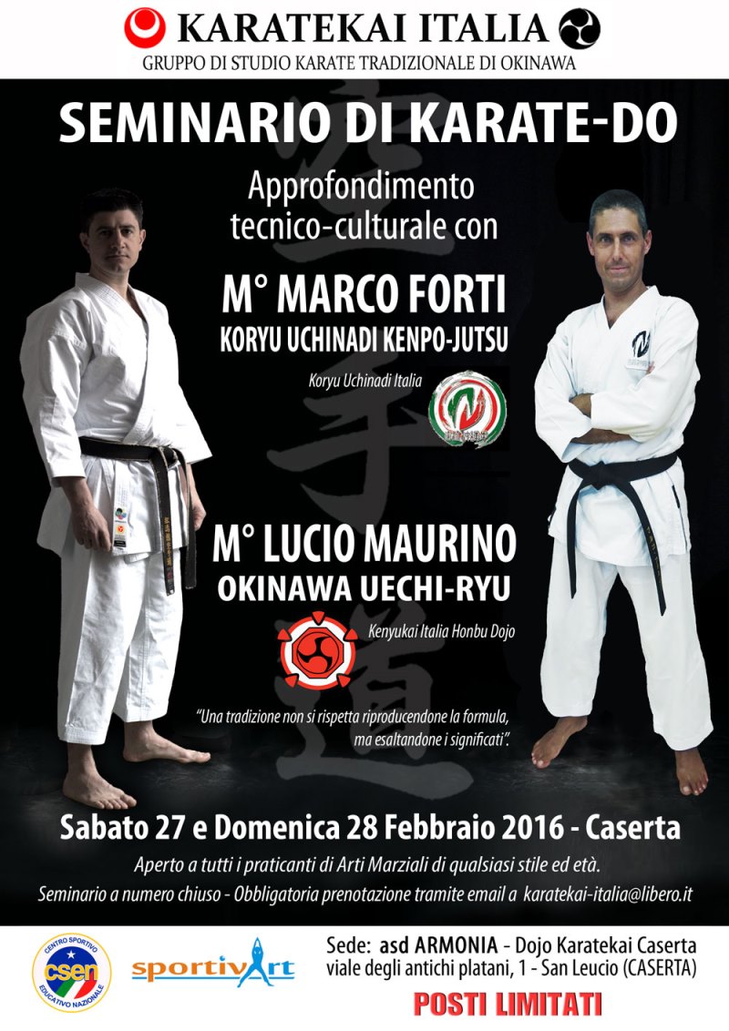 Stage di karate-do a San Leucio (CE)