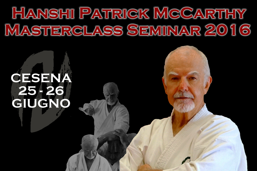 Masterclass Seminar 2016 con Hanshi Patrick McCarthy a Cesena