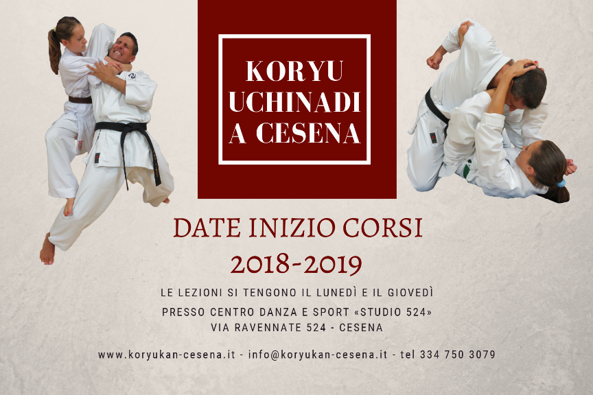 Koryu Uchinadi Cesena - Date di inizio corsi 2018-19