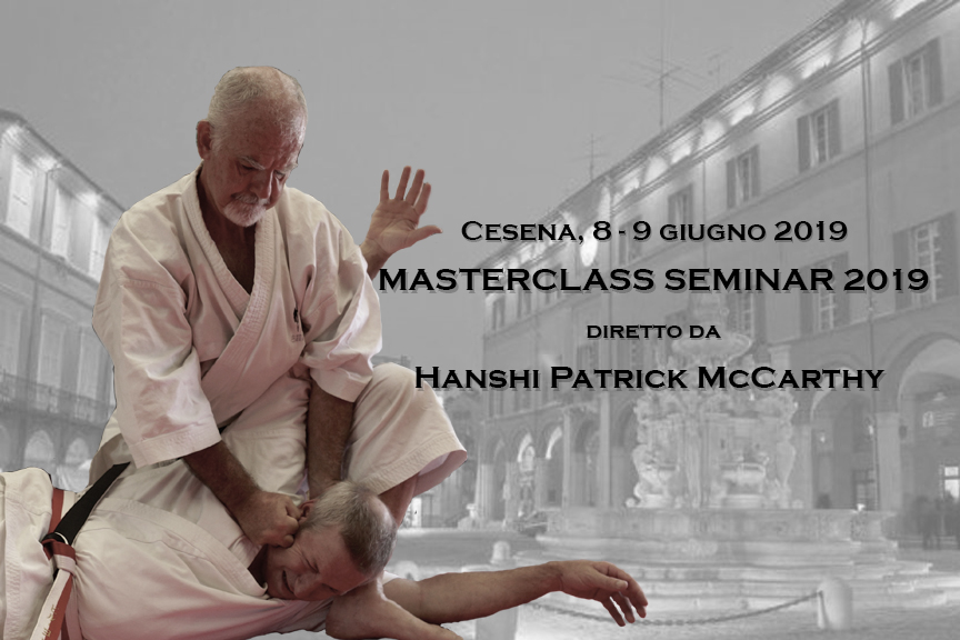 Masterclass Seminar 2019 con Hanshi Patrick McCarthy a Cesena