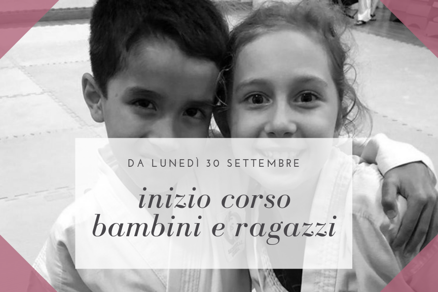 Inizio corso bambini e ragazzi