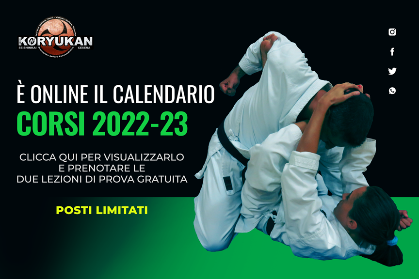 Calendario corsi 2022-23 - Koryu Uchinadi Cesena