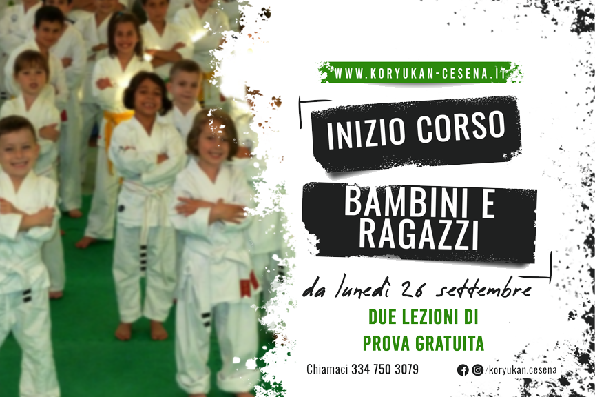 Inizio corso bambini e ragazzi 2022-2023